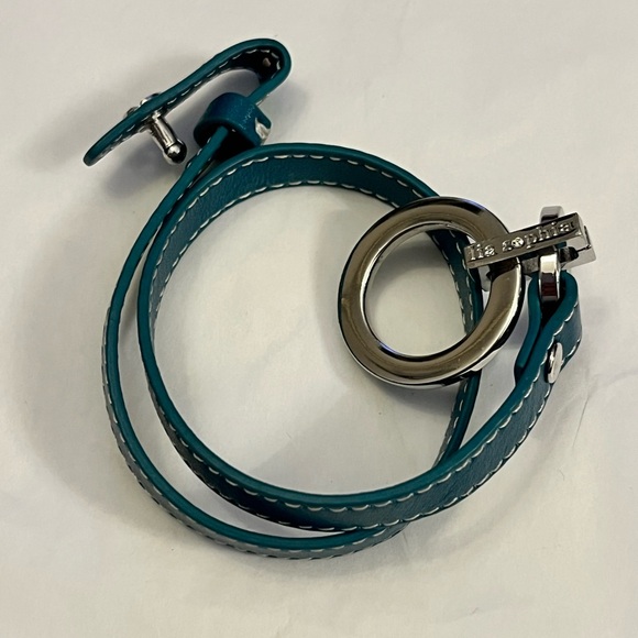 Lia Sophia Teal Wrap Bracelet with Silver Accents - Picture 4 of 4